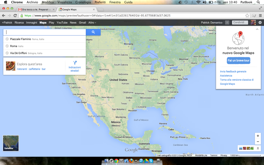 Tour Nuovo Google Maps 